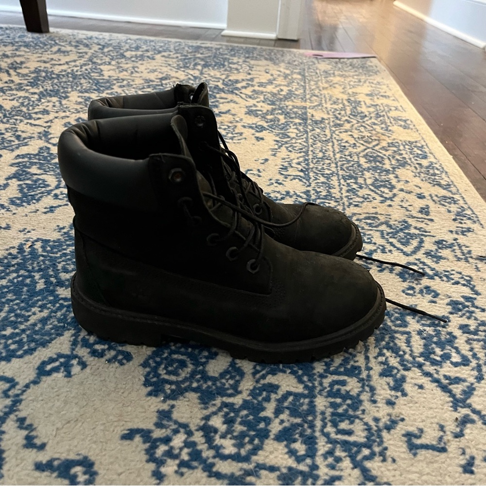 Black Timberland boots